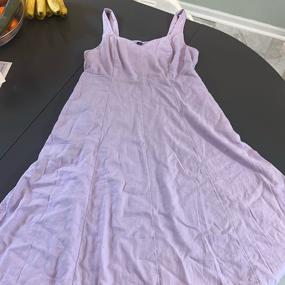 Linen midi dress - Picture 3 of 10